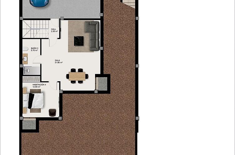 Vrijstaande woning in Benijofar