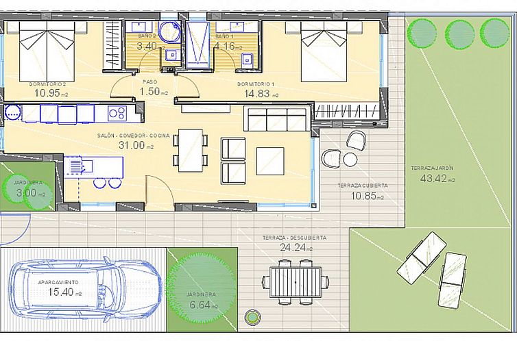 Vrijstaande woning in Polop