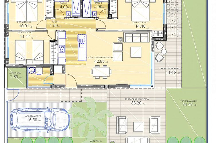 Vrijstaande woning in Polop