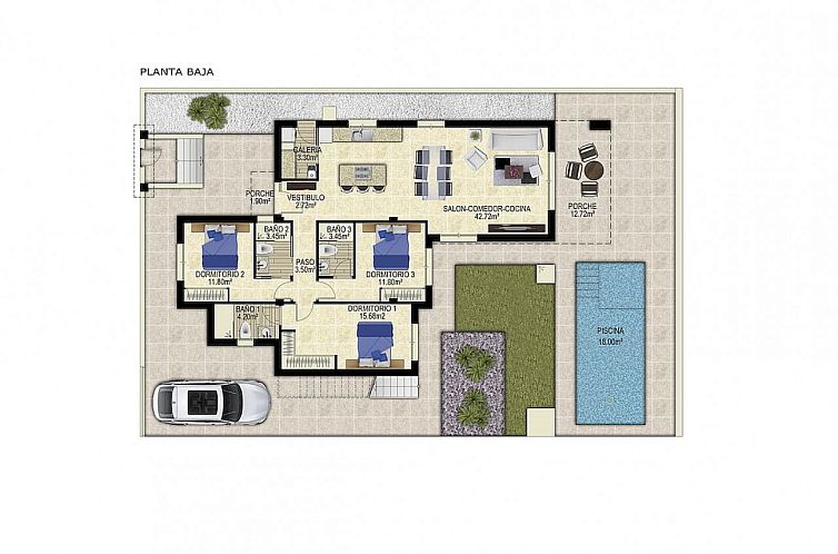 Vrijstaande woning in Polop
