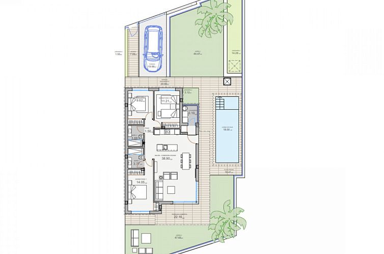 Vrijstaande woning in Polop