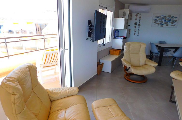 Appartement Appartement in Roses mit Großer Terrasse und Me