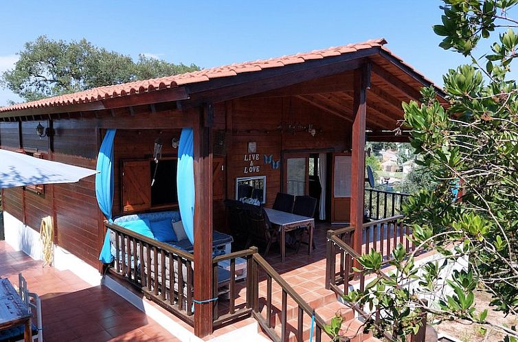 Casa Carpe Diem in Lloret de Mar, Costa Brava offers an inviting terrace for relaxation.