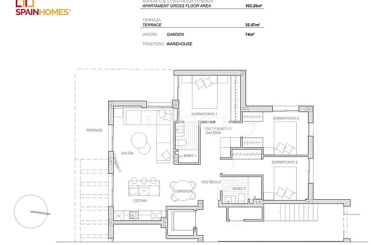 Appartement in Torre - Pacheco