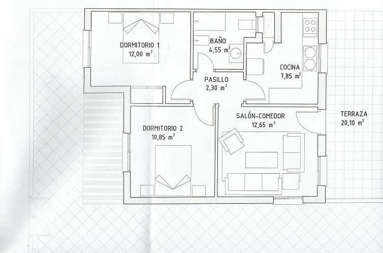 Appartement Wohnung Klimaanlage, Wifi, Terrasse,