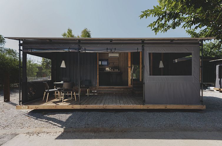 Aufenthalt im TINY HOME FAMILY, Javea, Costa de Valencia: stilvolles Ferienhaus mit grosszuegiger Terrasse.