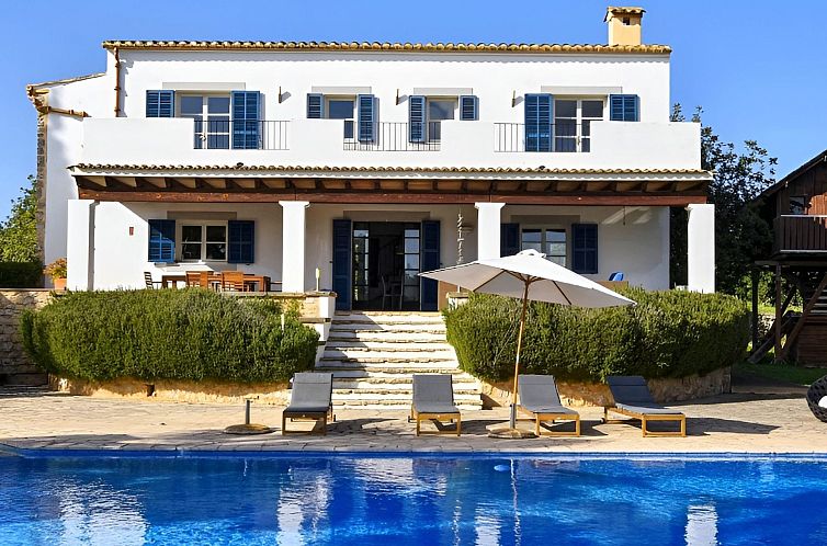 Vakantiehuis Ibizenkisches Haus mit Pool und Beachvolley-Bli
