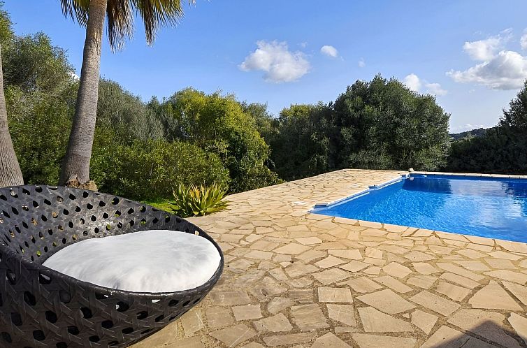 Vakantiehuis Ibizenkisches Haus mit Pool und Beachvolley-Bli