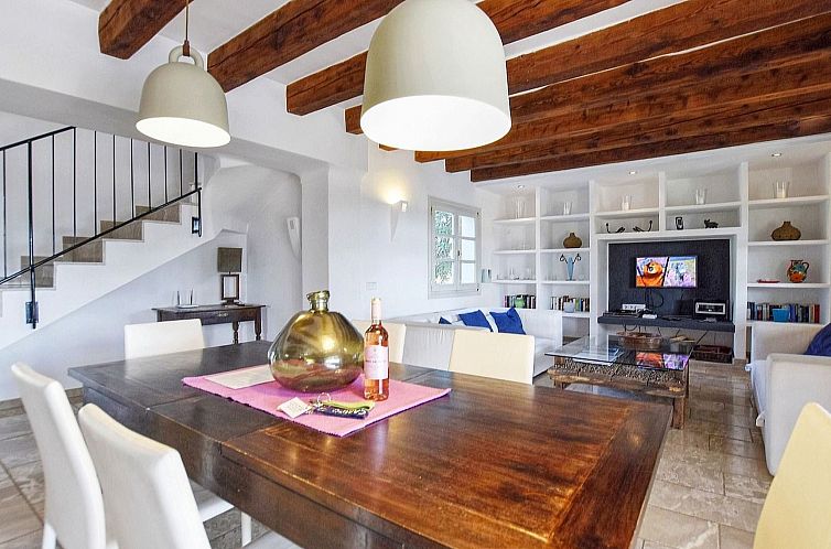 Vakantiehuis Ibizenkisches Haus mit Pool und Beachvolley-Bli