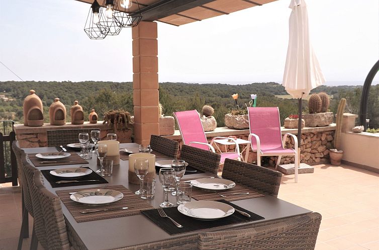 Vakantiehuis Finca Es Cau, mit Schwimmbad, Meerblick und Wif