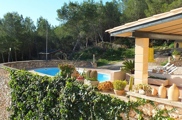 Vakantiehuis Finca Es Cau, mit Schwimmbad, Meerblick und Wif