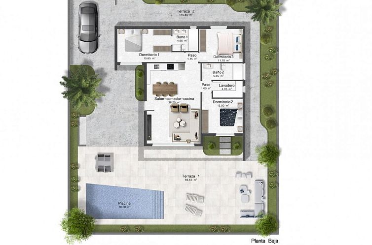Vrijstaande woning in Murcia