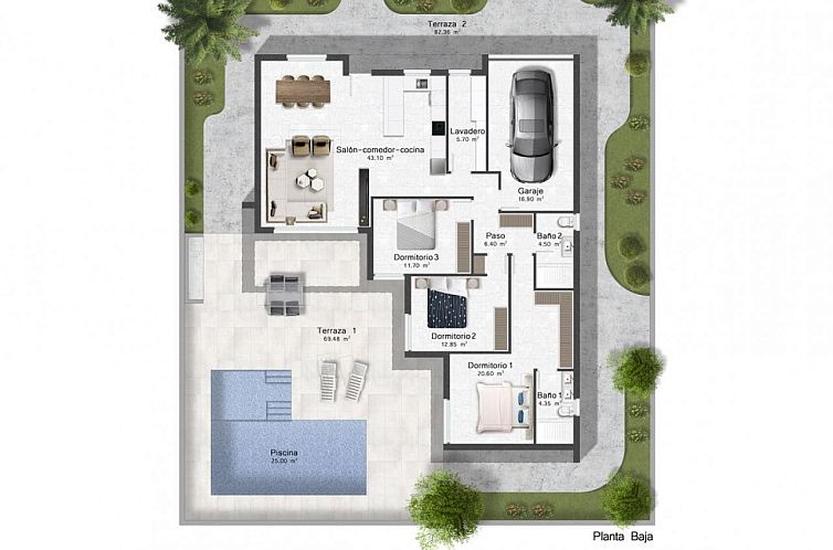Vrijstaande woning in Murcia
