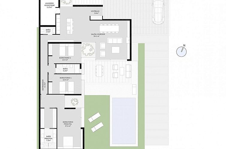 Vrijstaande woning in Murcia