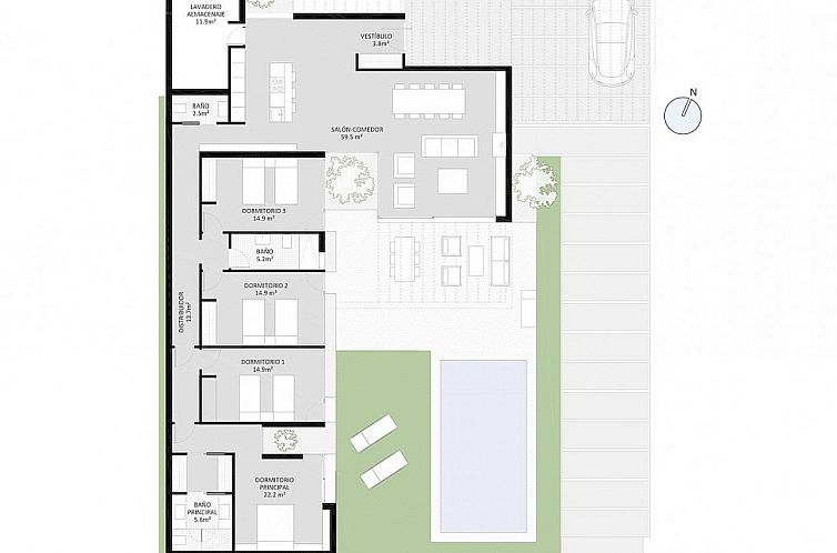 Vrijstaande woning in Murcia