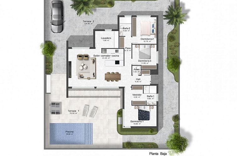 Vrijstaande woning in Murcia