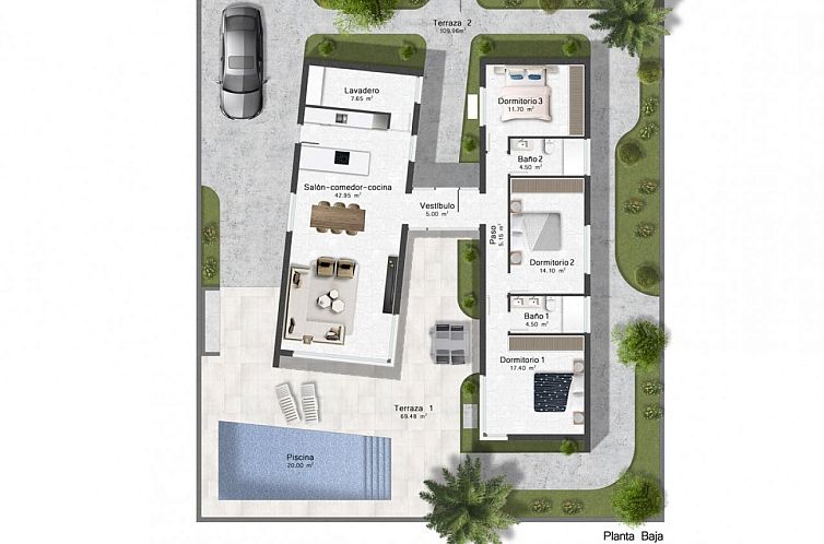 Vrijstaande woning in Murcia