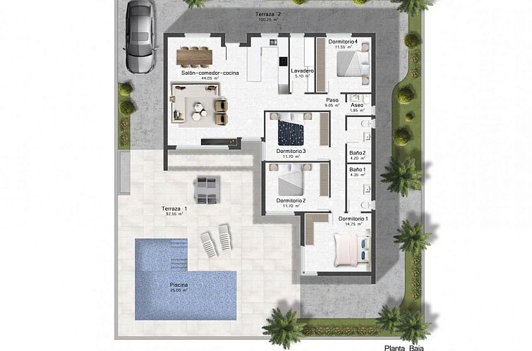 Vrijstaande woning in Murcia