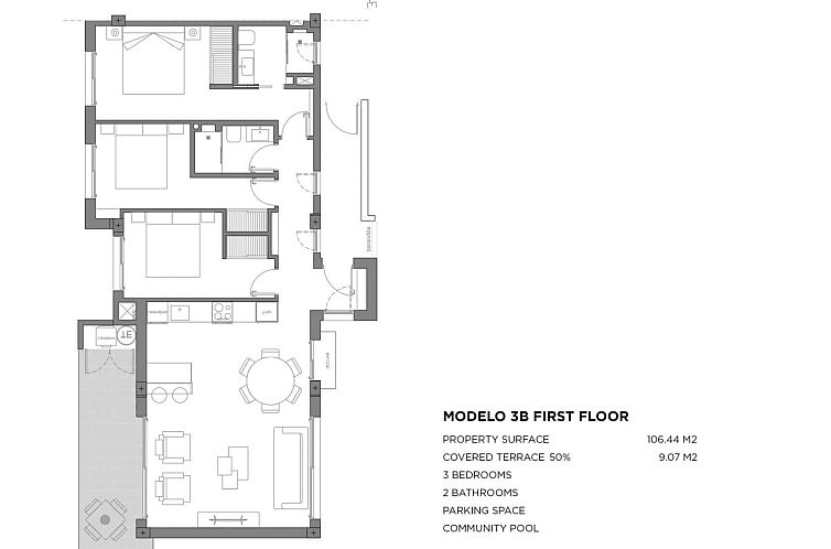 Appartement in Los Alcazares