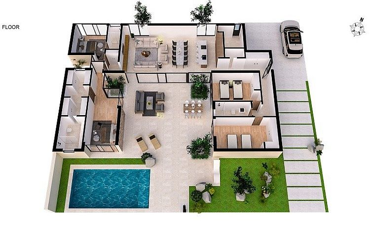 Vrijstaande woning in Banos y Mendigo