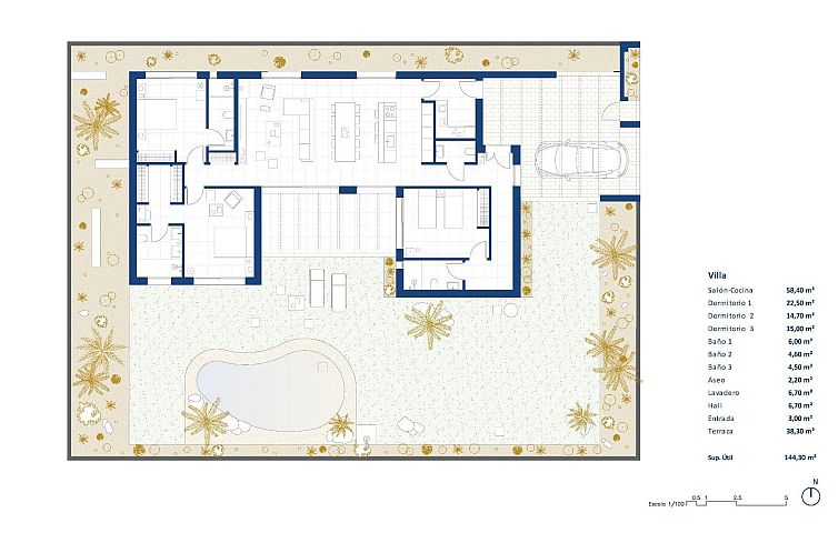Vrijstaande woning in Banos y Mendigo
