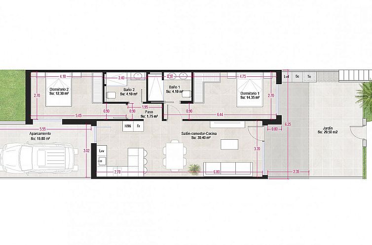 Geschakelde woning in Alhama De Murcia