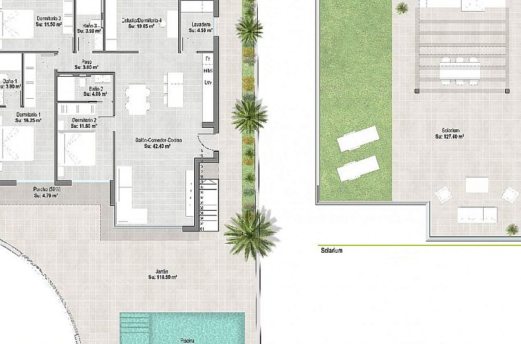 Vrijstaande woning in Alhama De Murcia