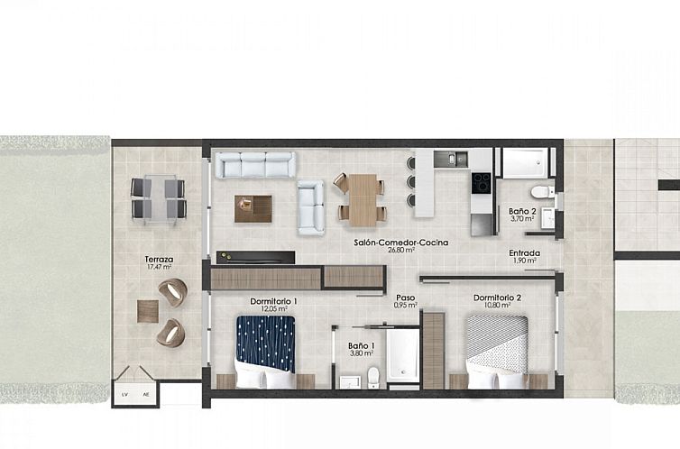 Appartement in Alhama De Murcia