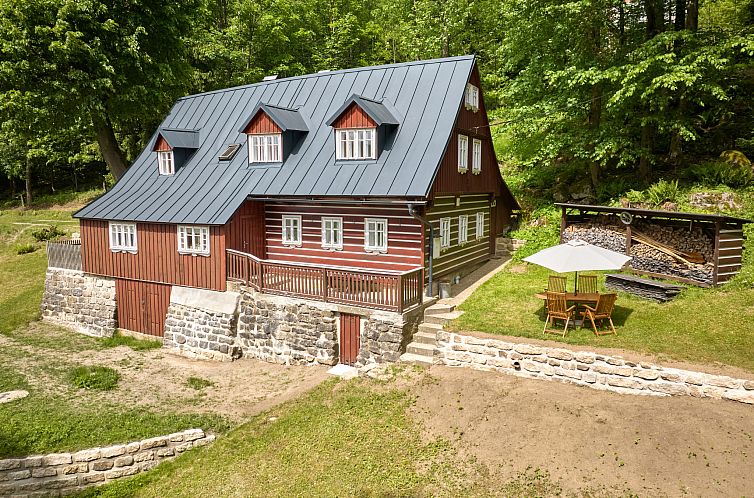 Unterkunft 16214506 - Ferienhaus Bohemen - Vakantiehuis Sunny Slope & Sauna