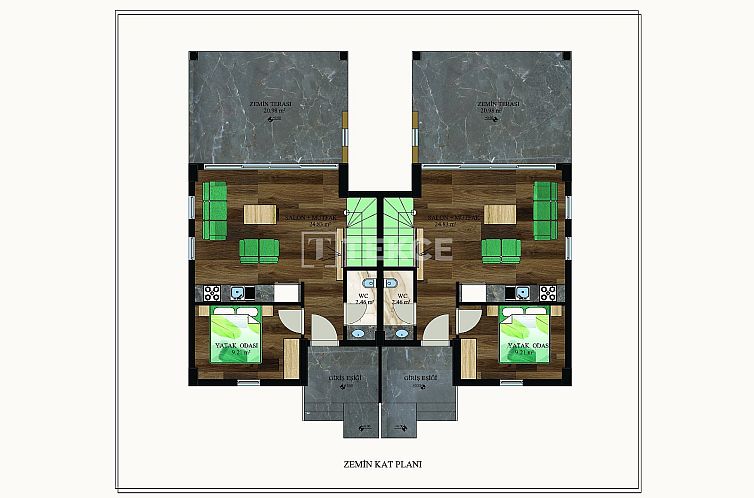 Vrijstaande woning in Kemer