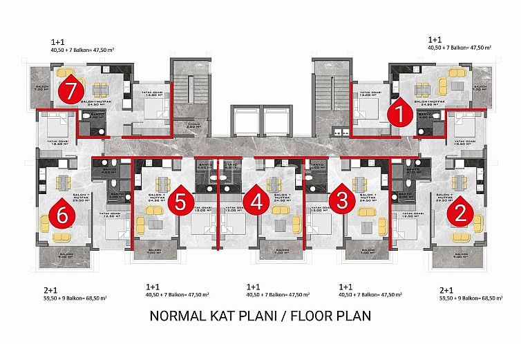 Appartement in Alanya