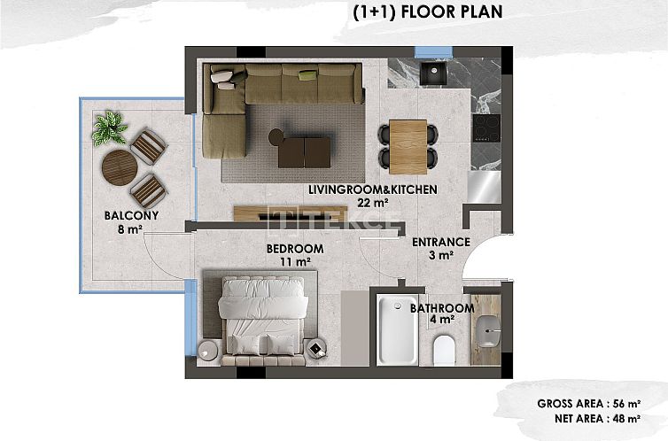 Appartement in Alanya