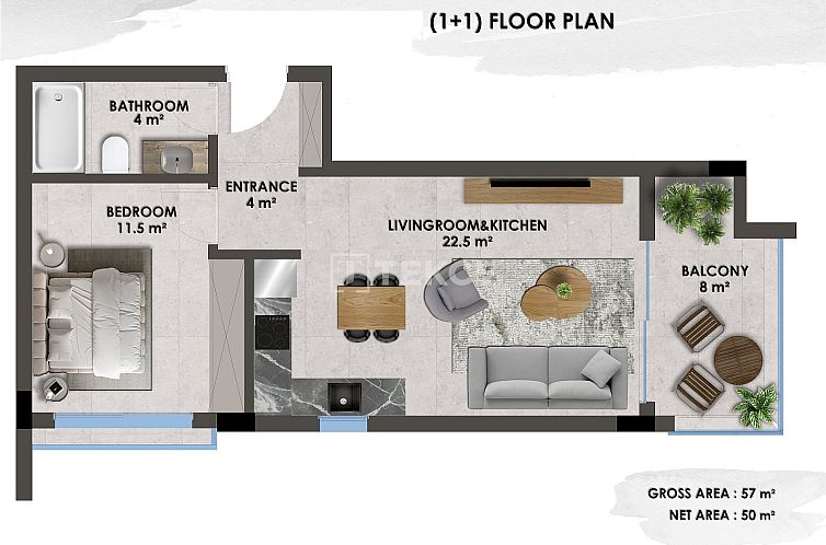 Appartement in Alanya