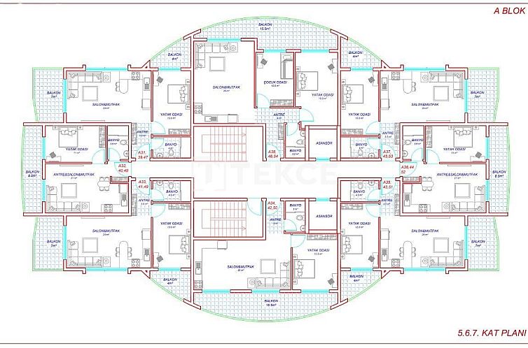 Appartement in Alanya