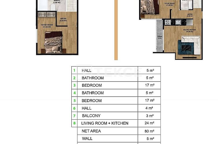 Appartement in Alanya