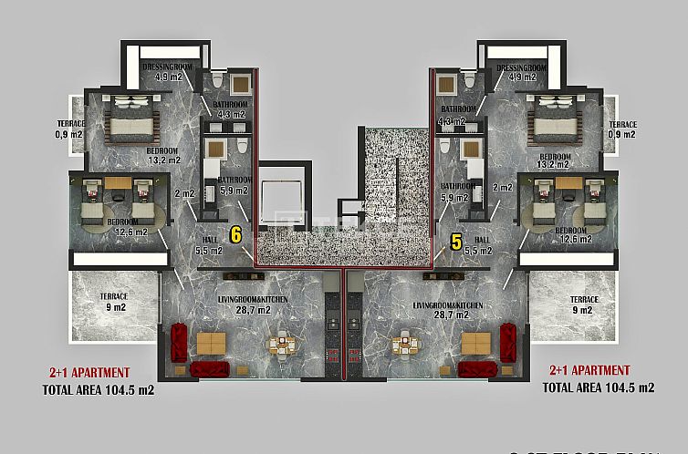 Appartement in Alanya