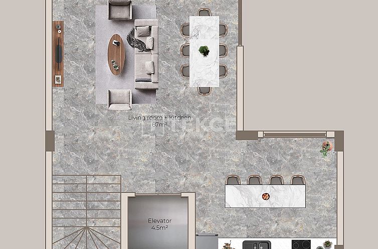 Vrijstaande woning in Alanya