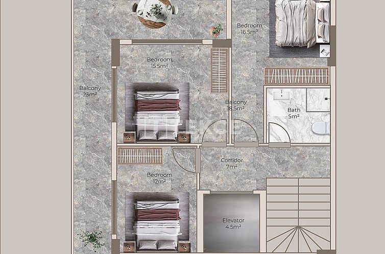 Vrijstaande woning in Alanya