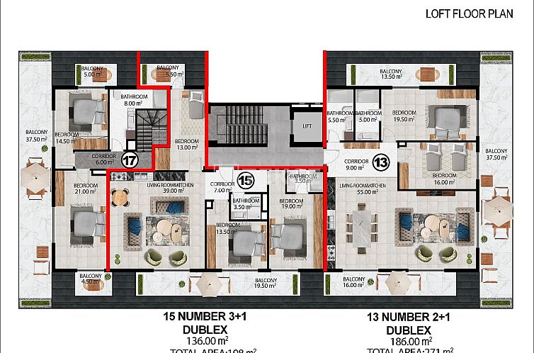 Appartement in Oba