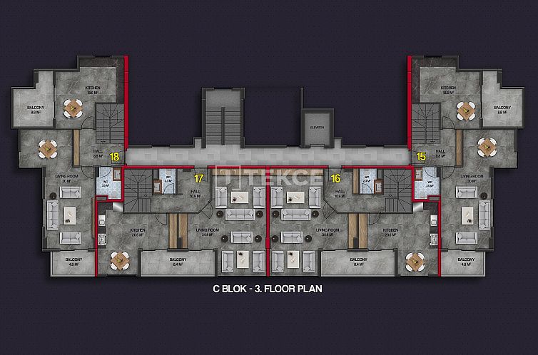 Appartement in Alanya