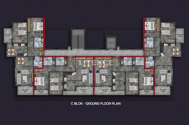 Appartement in Alanya