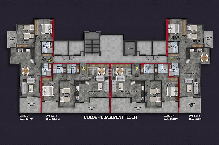 Appartement in Alanya