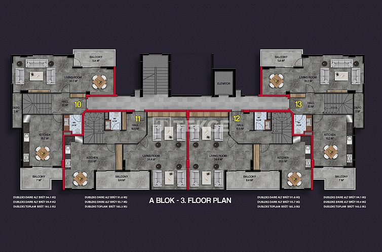 Appartement in Alanya