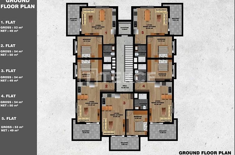 Appartement in Alanya