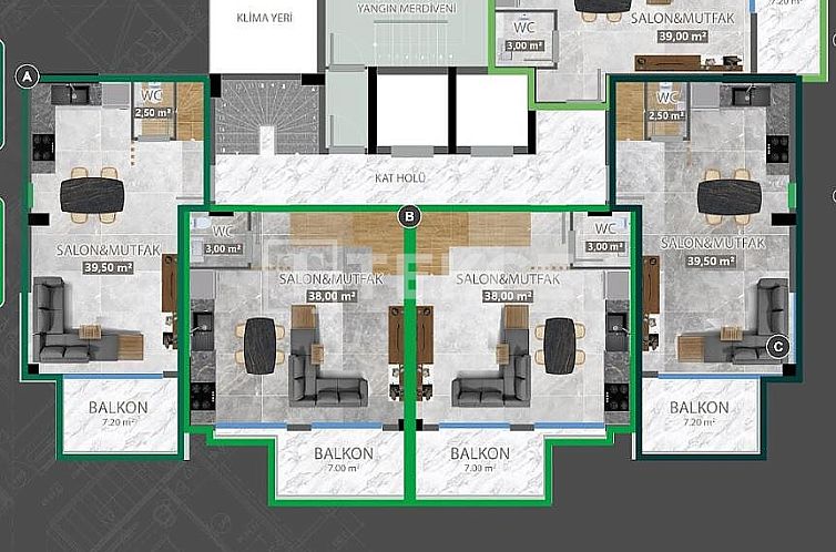 Appartement in Alanya