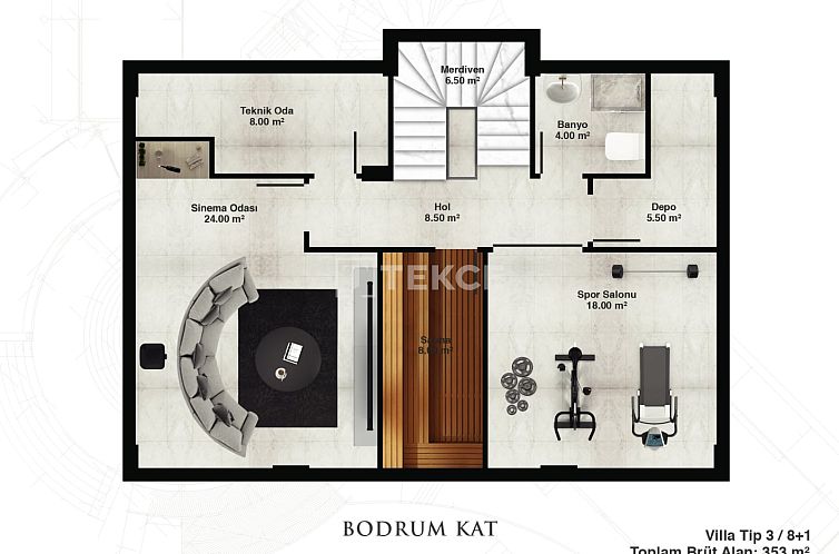 Vrijstaande woning in Alanya