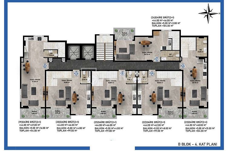 Appartement in Alanya