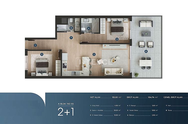 Appartement in 16 Eylül