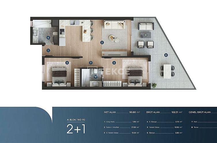 Appartement in 16 Eylül