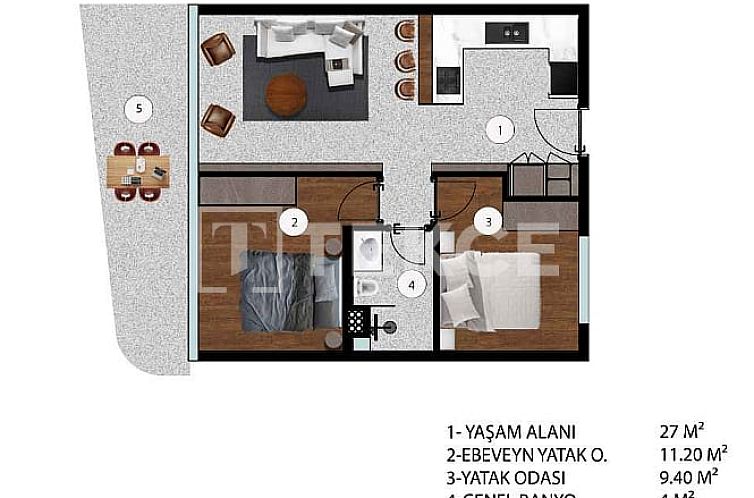 Appartement in Çeşme